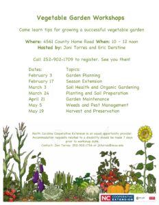 Cover photo for Vegetable Garden Workshops