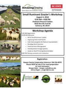 Cover photo for Small Ruminant Workshop 2018