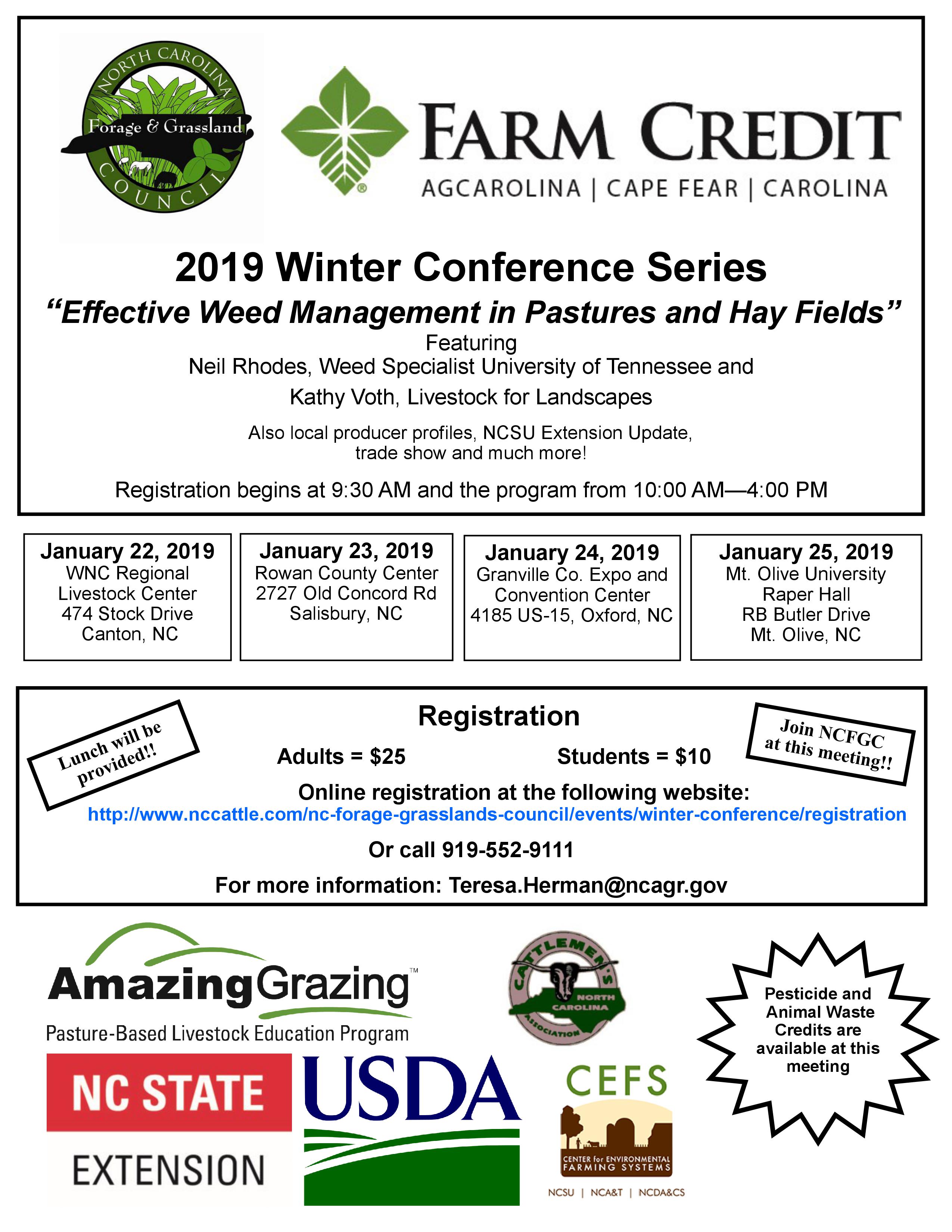 Winter Conference Series flyer image