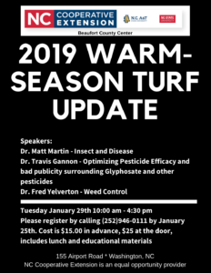 Cover photo for 2019 Warm Season Turf Update