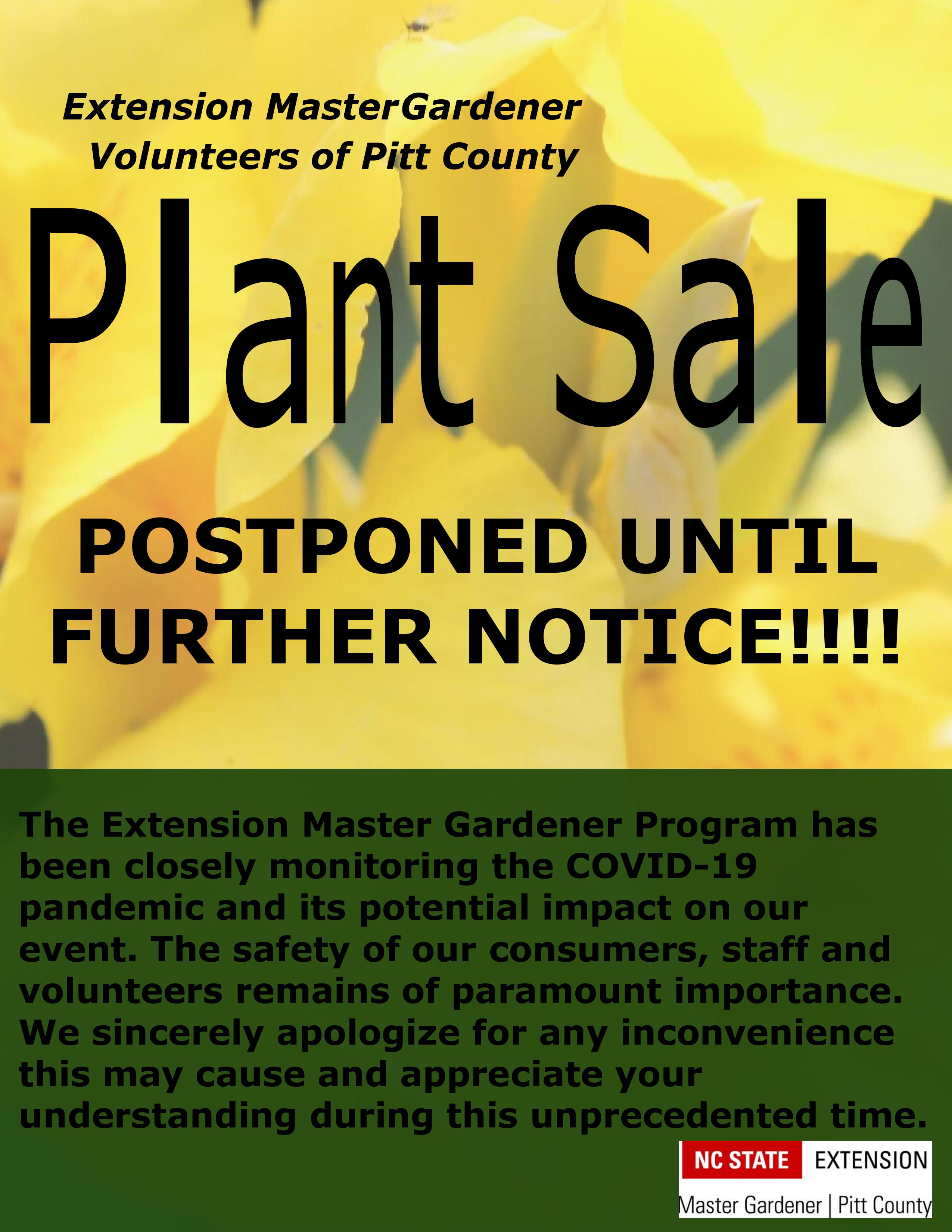 Plant sale flyer