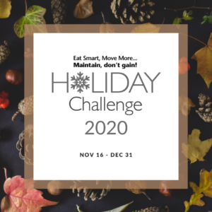 Cover photo for 2020 Maintain, Don’t Gain Holiday Challenge