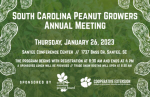 Cover photo for 2023 South Carolina State Peanut Meeting Peanut Notes No. 234 2022