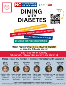 Cover photo for Virtual Dining With Diabetes Class!!!