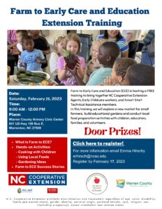 Cover photo for Free Farm to Early Care and Education Extension Training