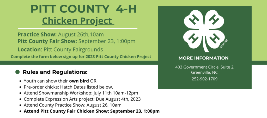 Pitt County 4-H Chicken Project