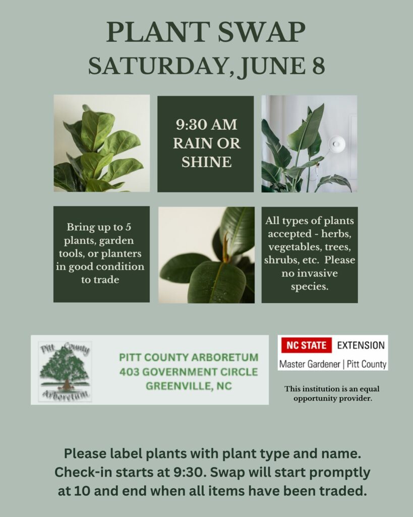 Plant Swap, Saturday, June 8